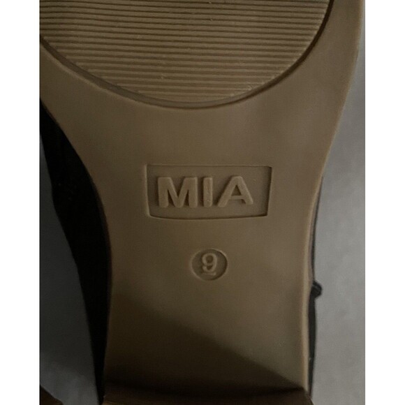 MIA Patton BLACK Ankle BOOTS Women's Size 9M Heeled Zippered Booties - Picture 8 of 11